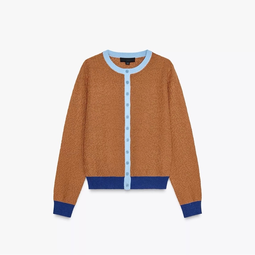 Zara Colour-Block Cardigan
